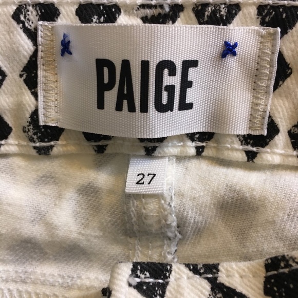 PAIGE - Diamond Checkerboard Print Verdugo Ultra Skinny Jeans - Picture 4 of 6